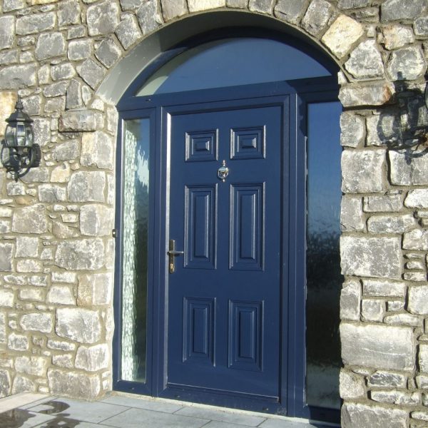 Blue Georgian Solid Front Composite Door