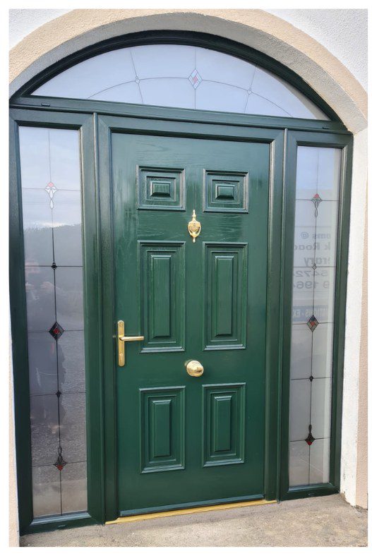 Green Georgian Solid Door