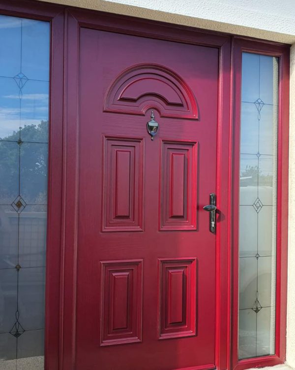 Red Sunbeam Solid Door