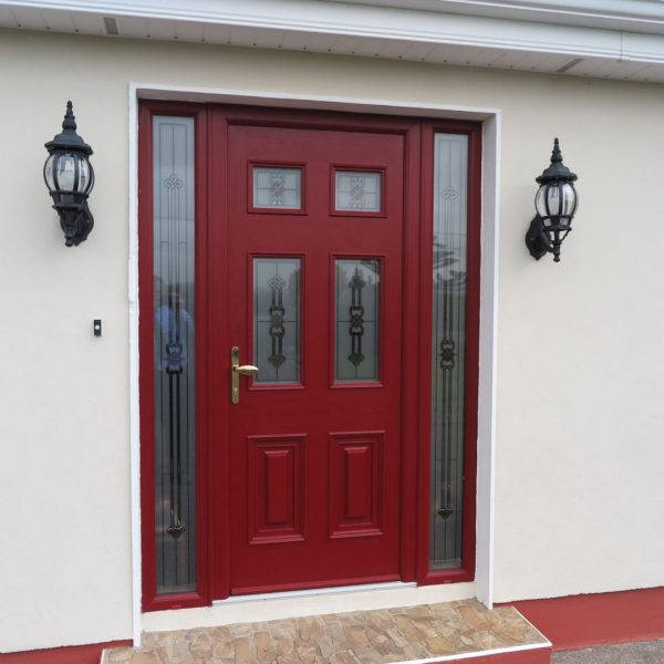 Red Georgian 2 Composite Front Door