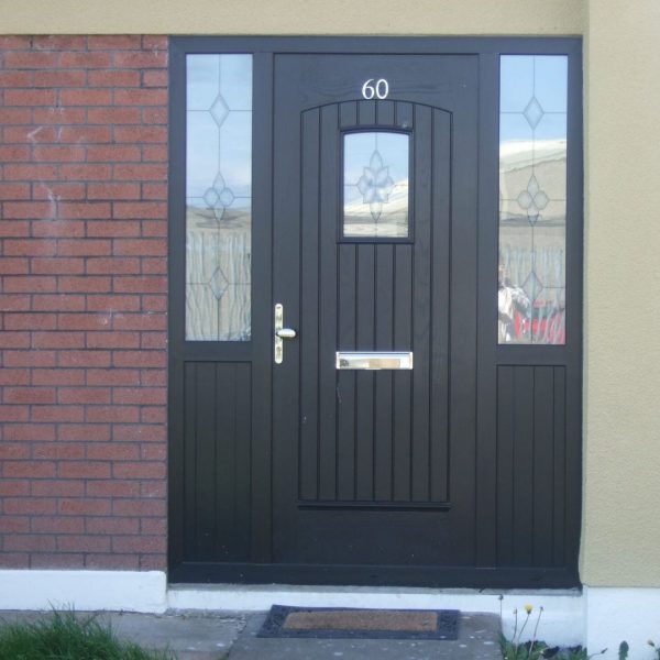 T & G Bog Oak Glazed Composite Front Door