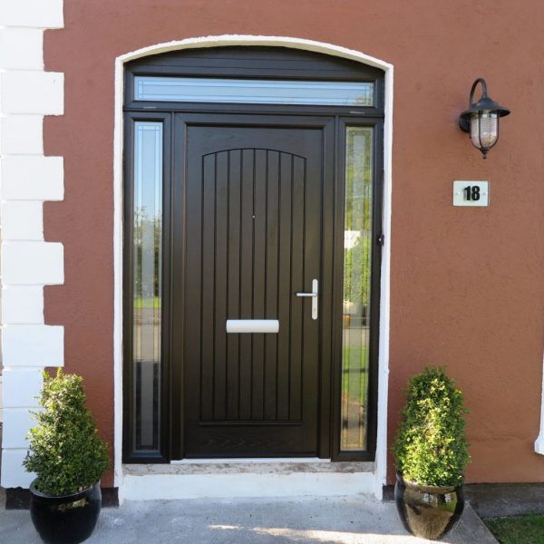 T & G Solid Bog Oak Composite Front Door
