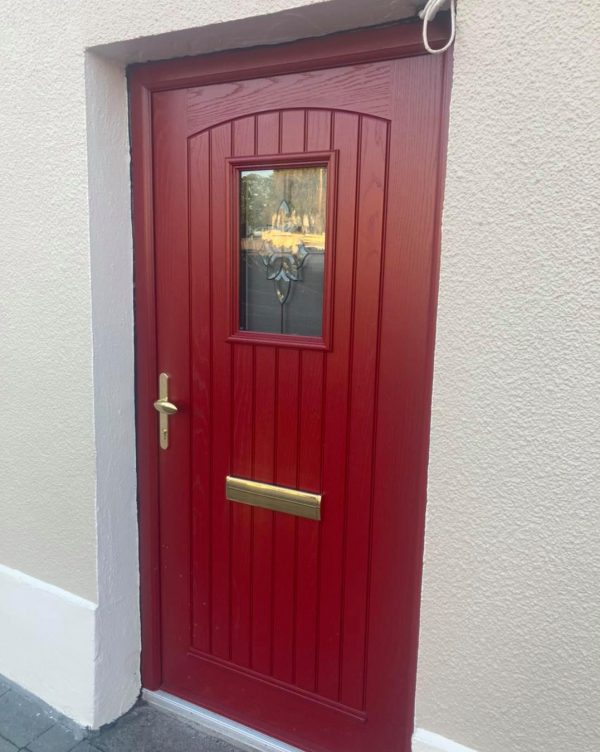Red T&G Glazed Door