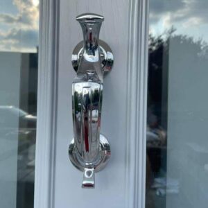 Bright Chrome Door Knocker