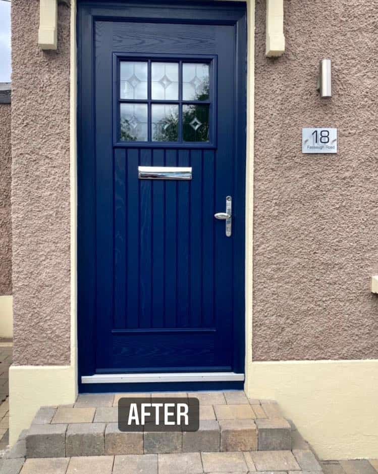 Anthracite Grey Front Composite Dublin Door - Palladio Doors