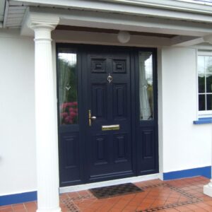 Blue Georgian Solid Front Composite Door