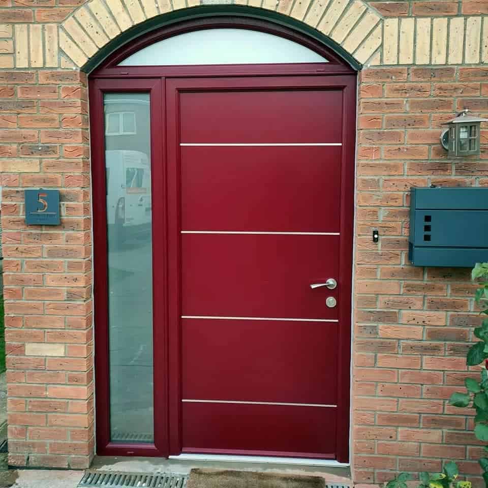 Burgundy Milan Door