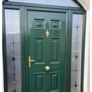 Green Georgian Solid Door