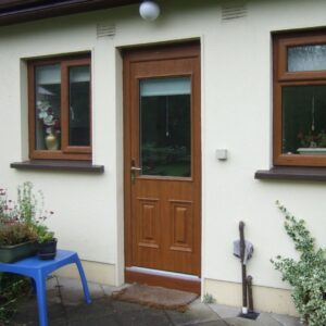 Light Oak Naples Style Composite Front Door