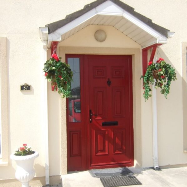 Red Georgian Solid Door