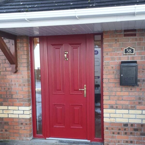 Red Palermo Solid Front Door