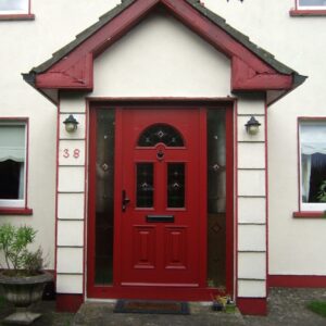 Red Sunbeam 2 Composite Front Door