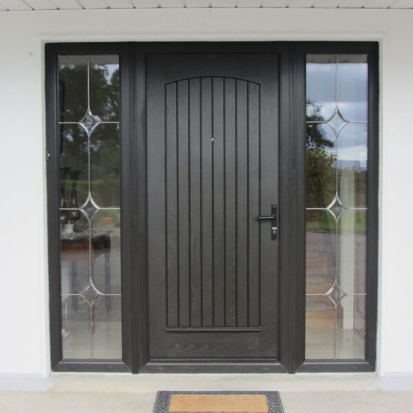 T & G Solid Bog Oak Composite Front Door