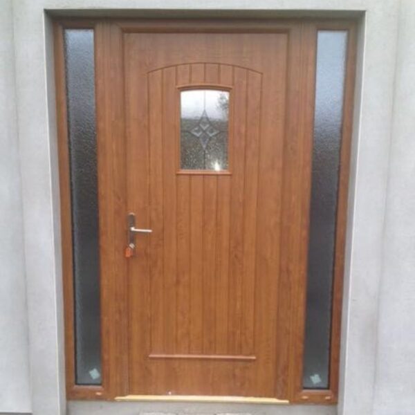 Light Oak T&G Glazed Composite Door