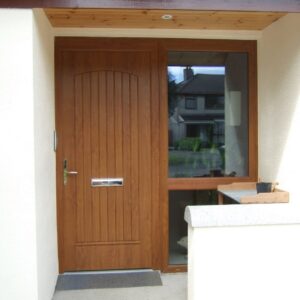 T & G Solid Light Oak Composite Front Door